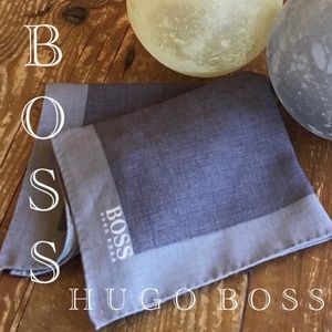 BOSS Hugo Boss Pocket Square Made In Italy Wool